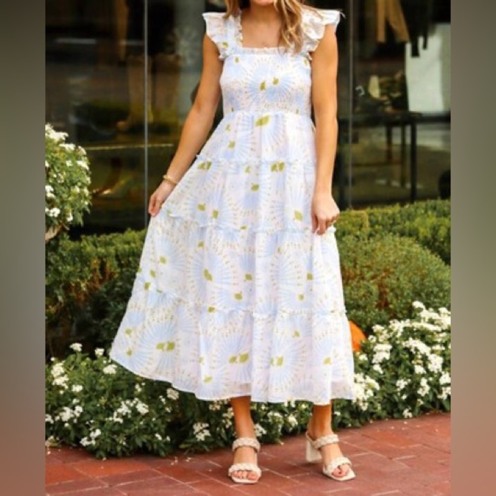 JMarie Tori Ruffle Strap Midi